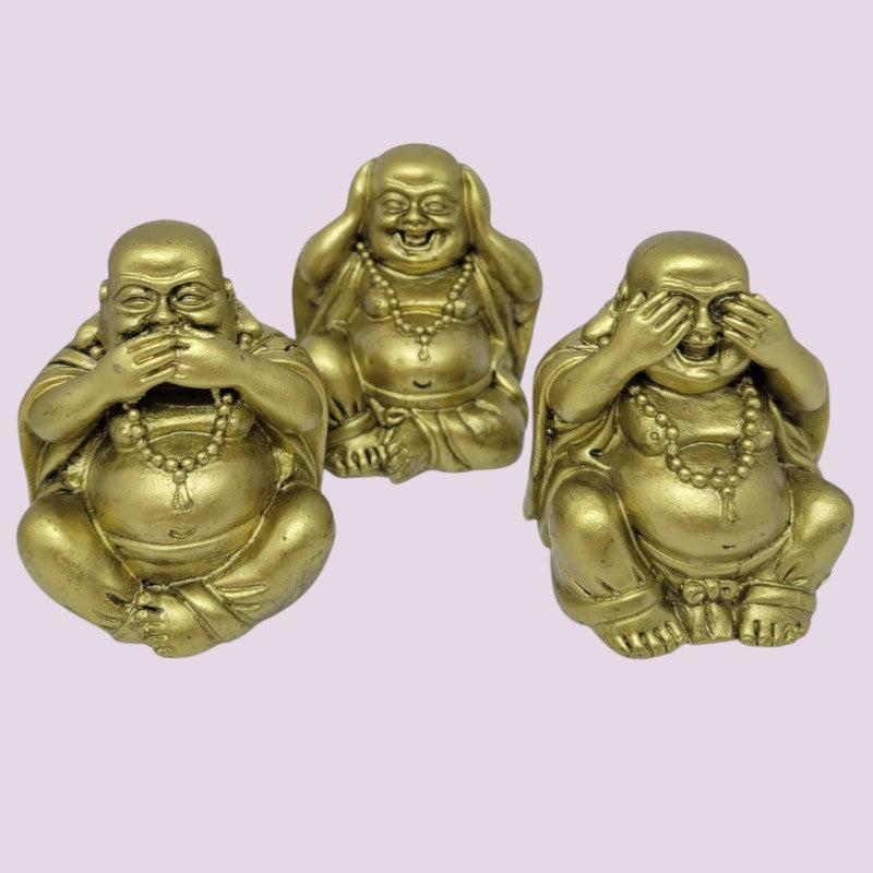 Esculturas Trio de Budas
