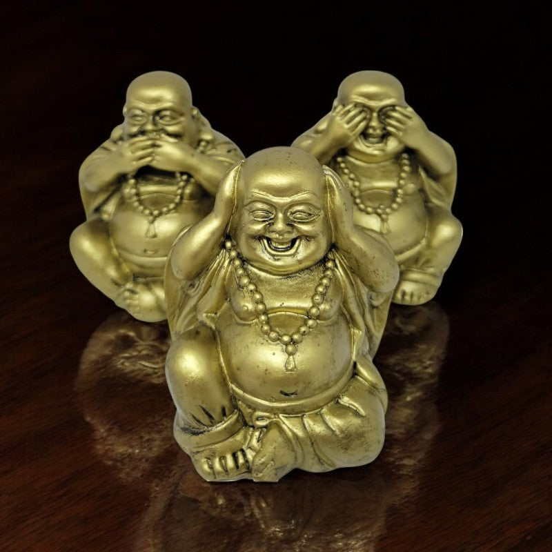 Esculturas Trio de Budas