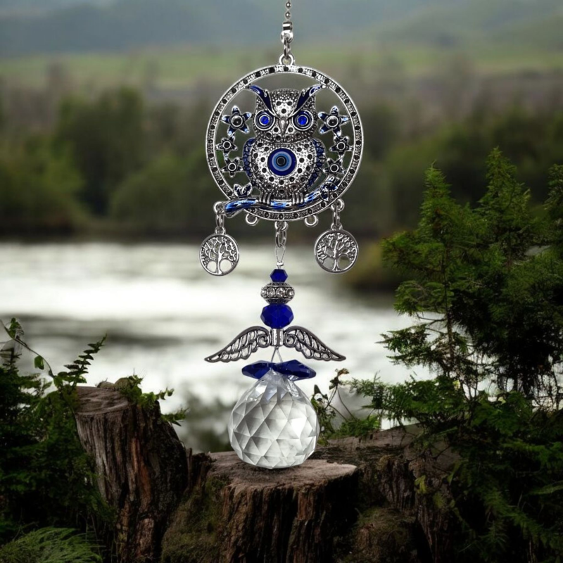 Adorno Atrapasol Prisma Cristal