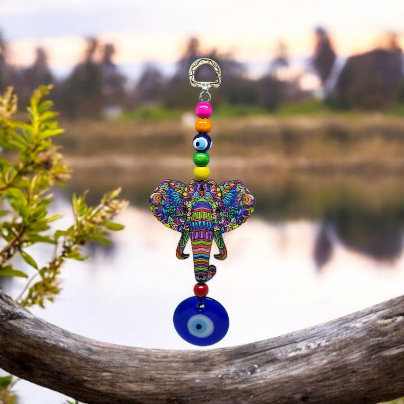 Adorno Decorativo Pared Madera Ojo Turco