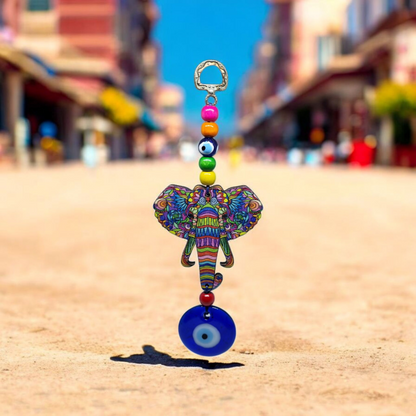 Adorno Decorativo Pared Madera Ojo Turco