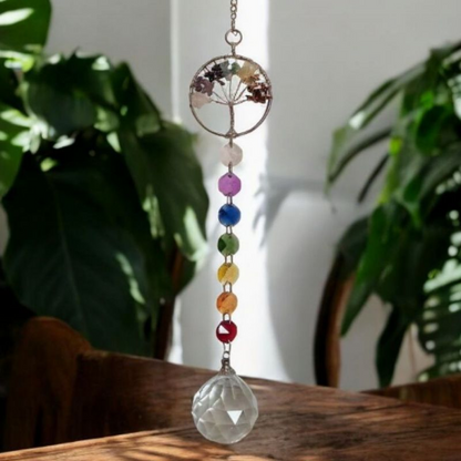 Adorno Atrapasol Prisma Cristal