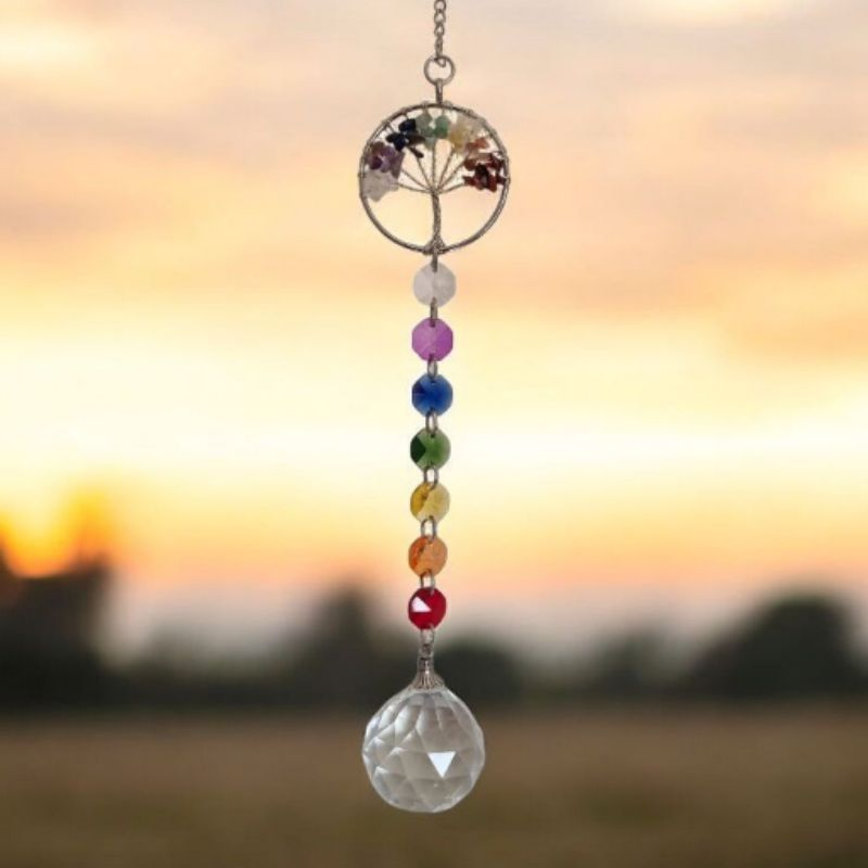 Adorno Atrapasol Prisma Cristal