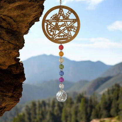 Adorno Atrapasol Prisma Cristal