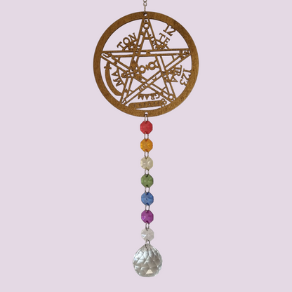 Adorno Atrapasol Prisma Cristal