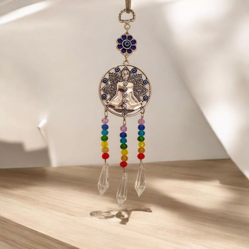 Adorno Atrapasol Prisma Cristal