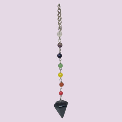 Pendulo Piedras con 7 chakras