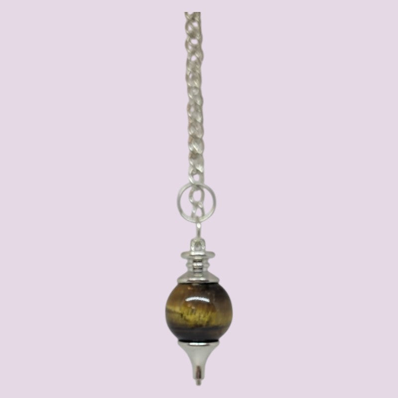 Pendulo Piedra y punta Metalica