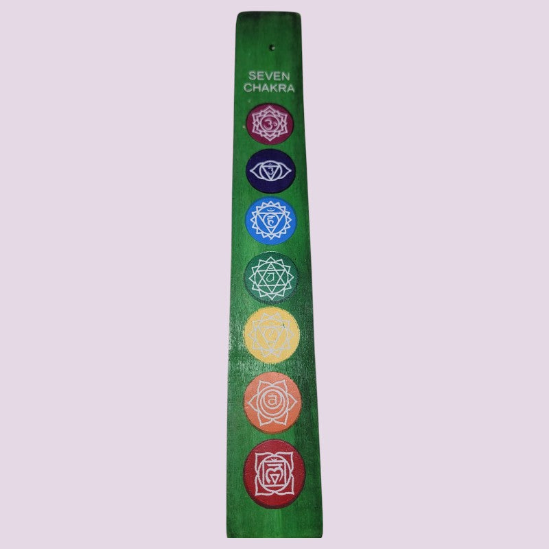Porta Incienso Madera 7 Chakras
