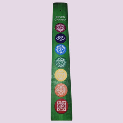 Porta Incienso Madera 7 Chakras