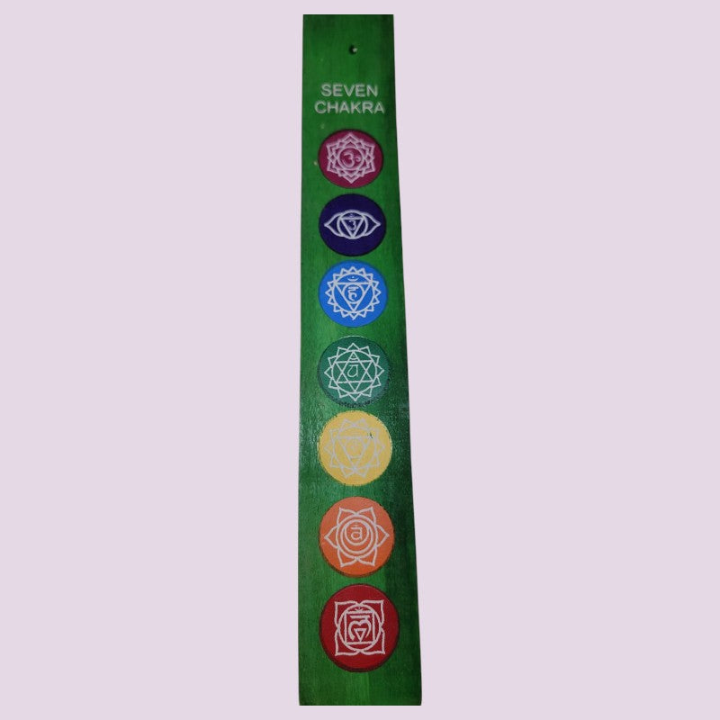 Porta Incienso Madera 7 Chakras