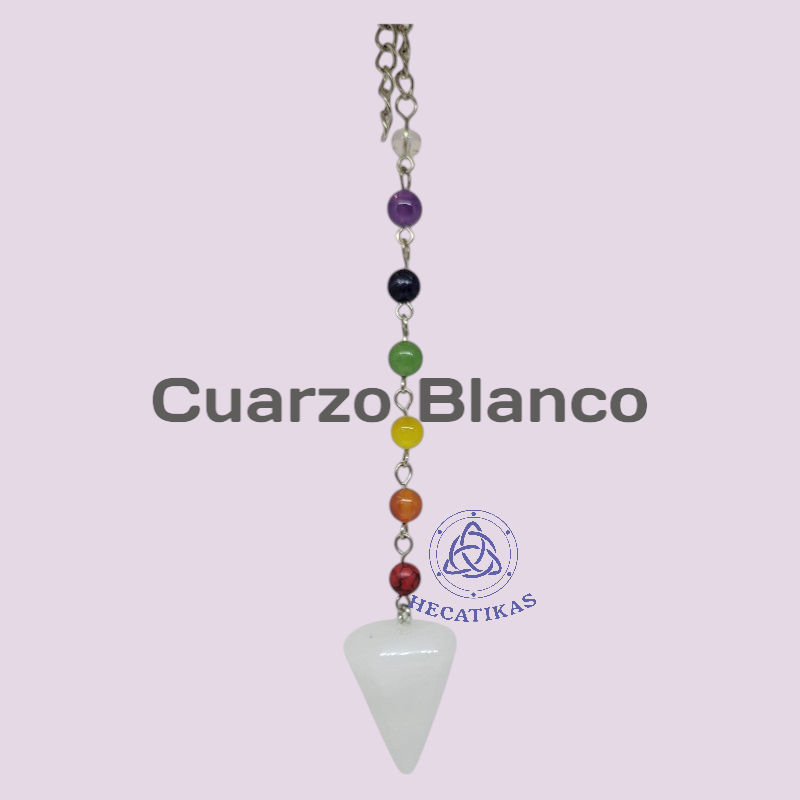Pendulo Piedras con 7 chakras