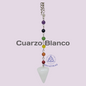 Péndulo Piedras con 7 chakras