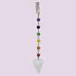 Pendulo Piedras con 7 chakras