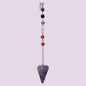 Pendulo Piedras con 7 chakras