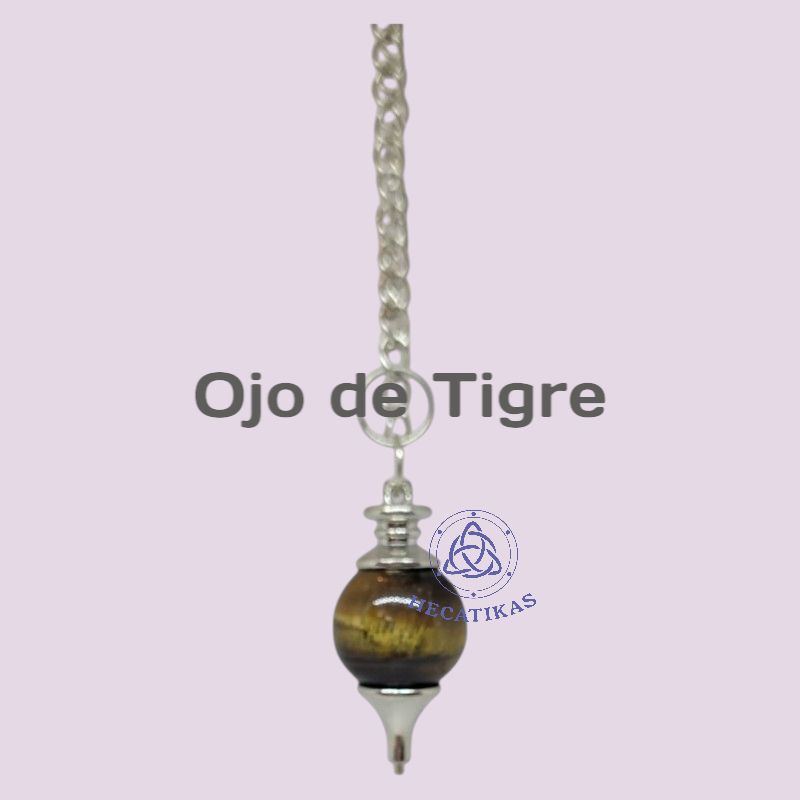 Pendulo Piedra y punta Metalica