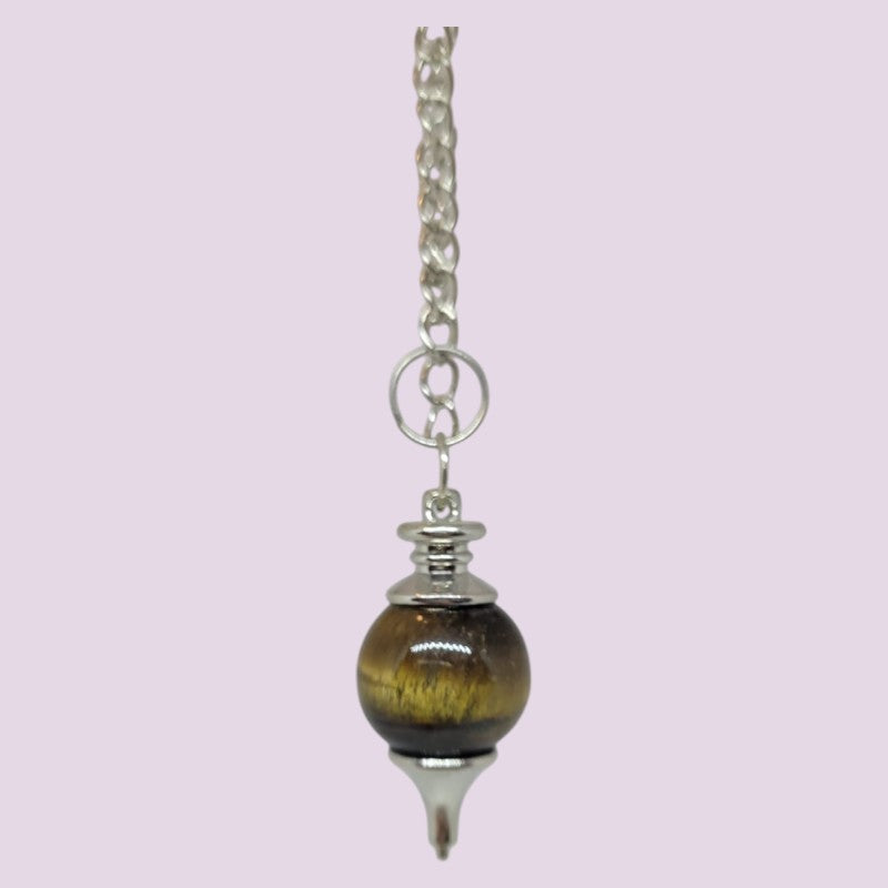 Pendulo Piedra y punta Metalica