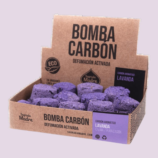 Bomba Carbón Sahumerio Lavanda
