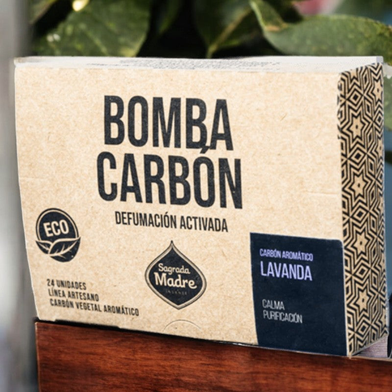 Bomba Carbón Sahumerio Lavanda